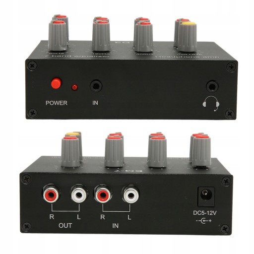 7-полосный цифровой эквалайзер RCA DC5V-12V