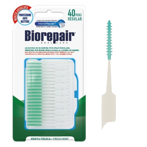 Резиновые межзубные зубочистки для чистки Biorepair Standard (40 шт.)