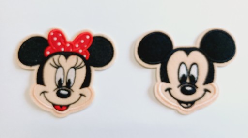 БОЛЬШАЯ НАШИВКА С ТЕРМОВЫШИВКОЙ - МИННИ МАУС - МИККИ МАУС DISNEY 17,5x21