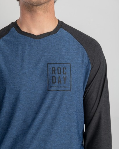 Rocday Jersey Stage Sanitized CZARNO-NIEBIESKI, XL