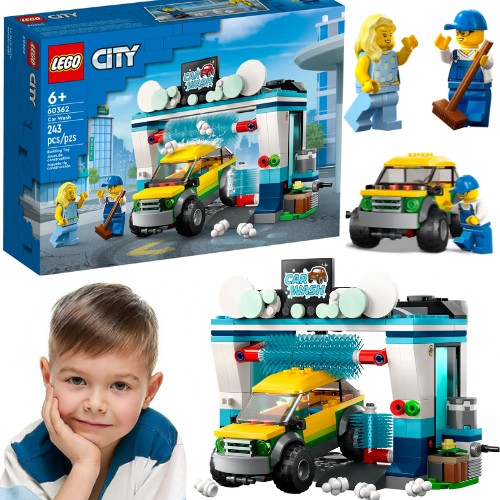LEGO City CITI АВТОМОЙКА ДЛЯ 4, 5, 6, 7, 8, 9, 10, 11 лет