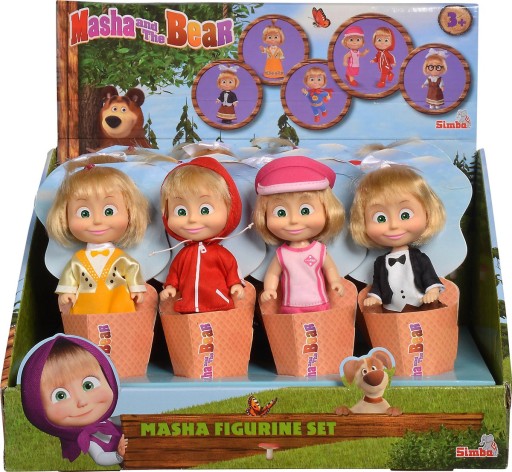 3w1 Lalka Masza i Niedźwiedź Simba Masza w Rożku