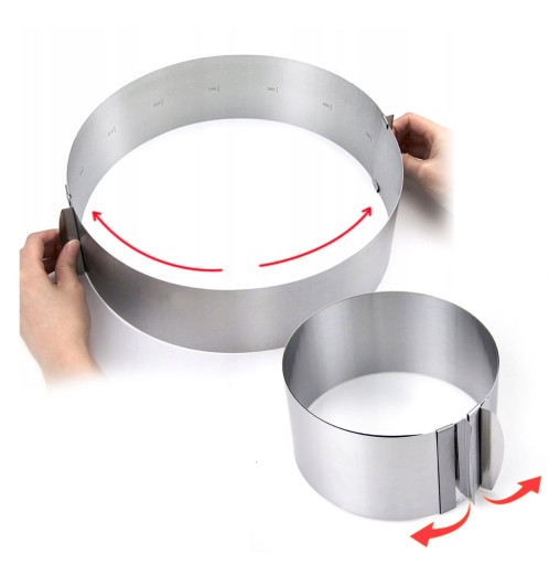 ФОРМА ДЛЯ ТОРТА С ОБЕДОМ, РЕГУЛИРУЕМАЯ 16-30x17см B-3154