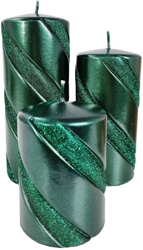 Декоративная свеча Vella Green Artman 14 см.