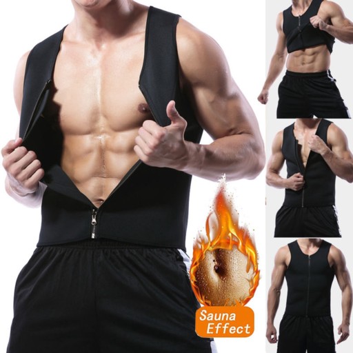 Męska neoprenowa sauna termo potowa urządzenie do modelowania sylwetki talia trener gorset XL