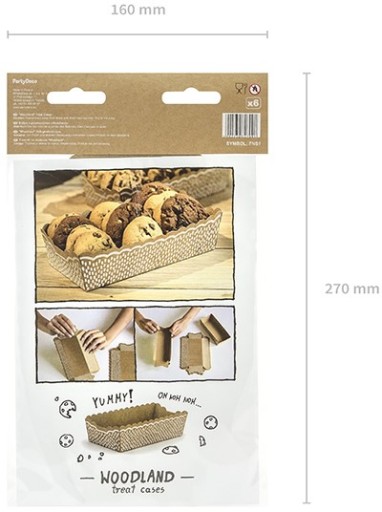 Pojemnik foremka talerzyk na słodycze Woodland x6