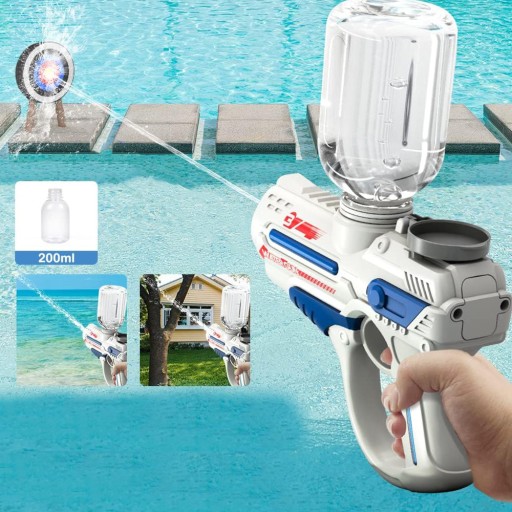 ДЕТСКИЙ ЭЛЕКТРИЧЕСКИЙ ВОДЯНОЙ ПИСТОЛЕТ, ДАЛЬНОСТЬ 12 м, ЗАРЯДКА от USB