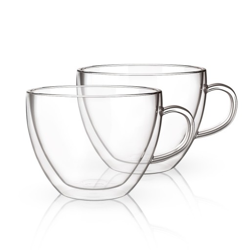 2 FILIŻANKI SZKLANKI TERMICZNE DO KAWY CAPPUCCINO