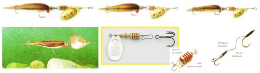 3 x MEPPS AGLIA TW' STREAMER GOLD Nr.1-2-3