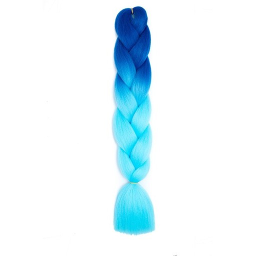 Красочные синтетические волосы Ombre для косичек