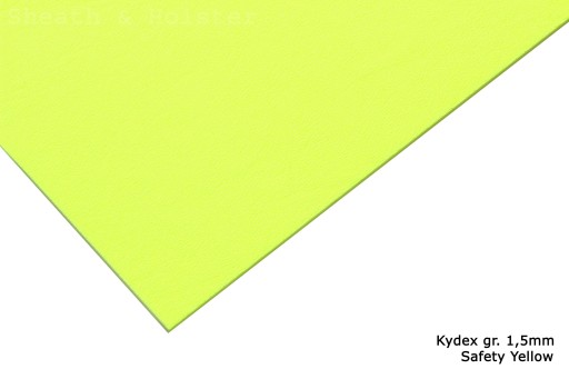 Kydex Safety Yellow – толщина 150x200 мм. 1,5 мм