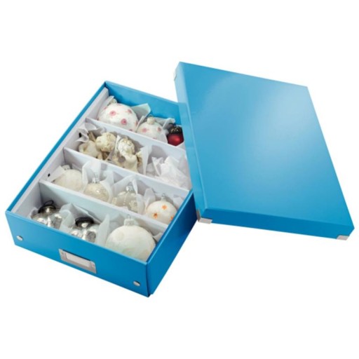 Коробка Leitz Click&Store Wow с отделениями, средний синий