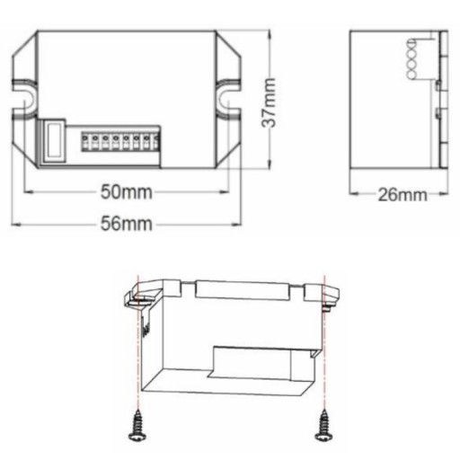 CZUJNIK RUCHU Z ZEWNĘTRZNYM SENSOREM 360° LED SONDA ZMIERZCHU PIR 230V MINI