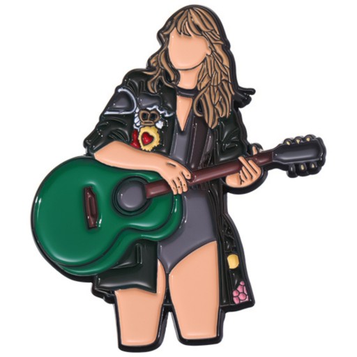 Metalowa Przypinka Gwiazda Muzyczna Taylor Swift Z Gitarą Pin