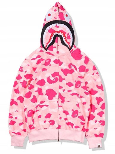 Толстовка Bape Shark kangaroo, зеленая камуфляжная кенгуру, S