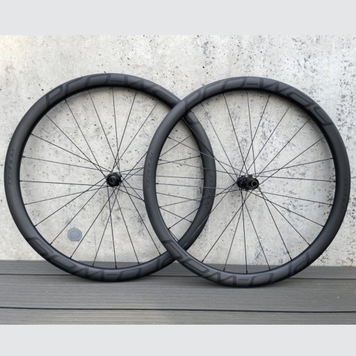 Koła SZOSOWE / gravel carbon PRO-WAY Titanium 38mm Ratchet EXP 36T 1280g