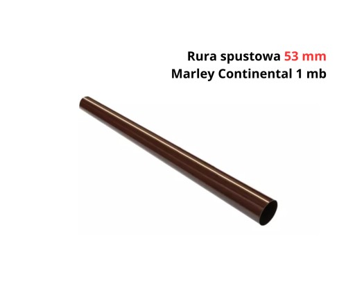 ZESTAW Rura spustowa Marley 53 mm brązowy 1 mb