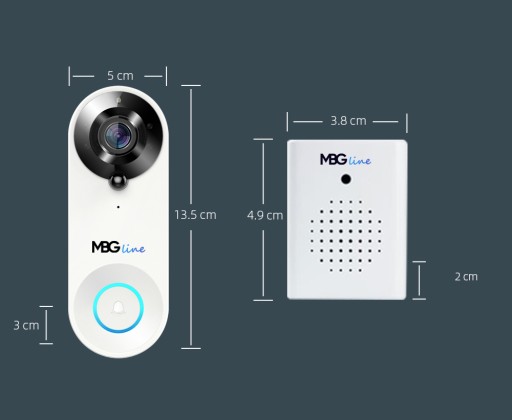 Видеодомофон Камера дверной звонок FULL HD WIFI TUYA PIR