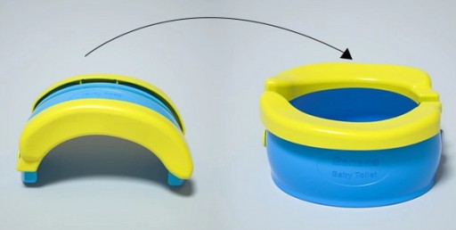 PrimaBobo Туристический горшок BANANA складной Turq