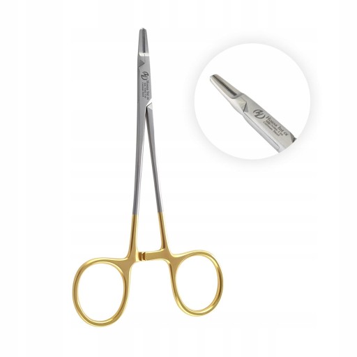 Иглодержатель Pean Crile-Ryder TC GOLD, длина 13см