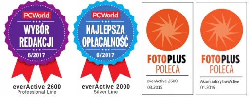 4 АККУМУЛЯТОРА NI-MH EVERACTIVE R6 AA 2600 мА