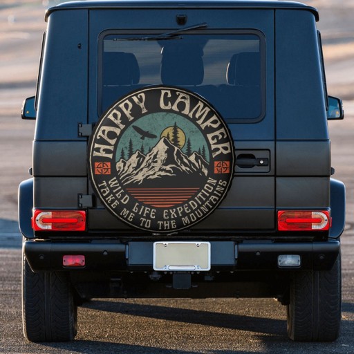 Чехол на колесо Чехол на запаску Happy Camper