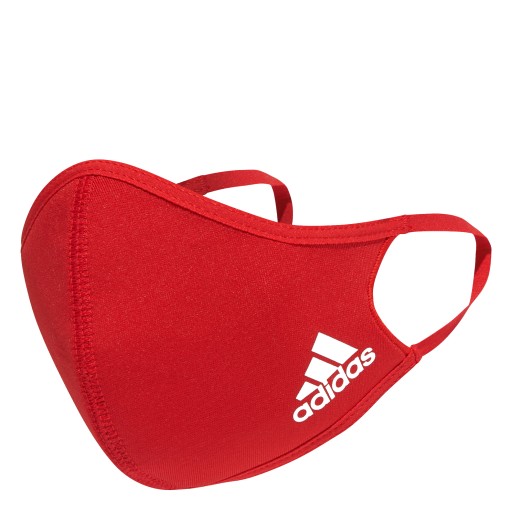 ADIDAS МАСКИ КРАСНЫЕ С ЛОГОТИПОМ УПАКОВКА ИЗ 3 ШТ. РАЗМЕРЫ M L ВЛФ