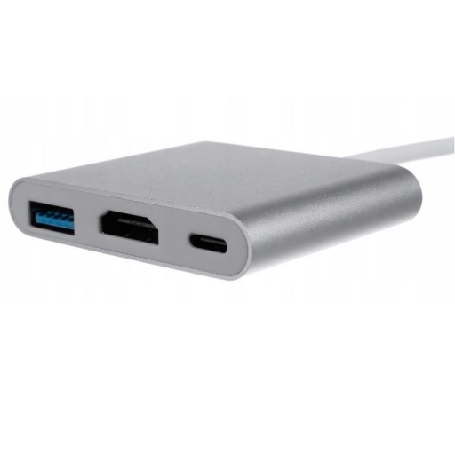 Адаптер USB-порта USB-C — HDMI + USB 3.1 + USB C HUB 3в1