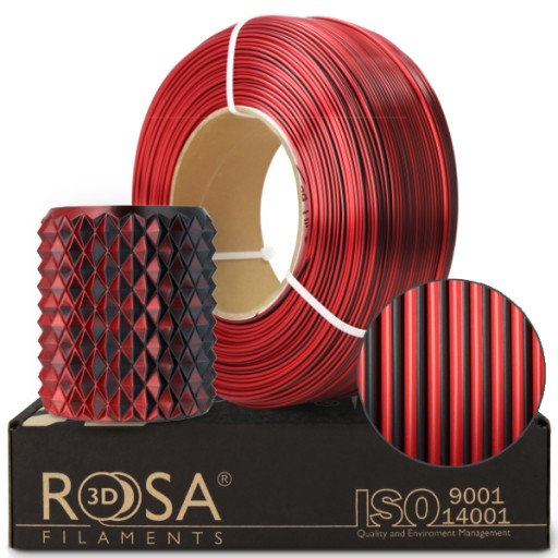 Запасной нить PLA Magic Silk Rosa3D Mistic Red 1 кг