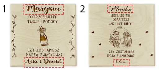 Приглашение для фрейлины - коробочка