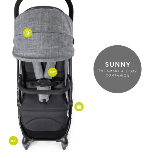 Коляска HAUCK SUNNY до 25 кг серая #S154