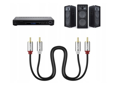 Кабель RCA 2X RCA - 2XRCA Cinch - Cinch TOPK 1м