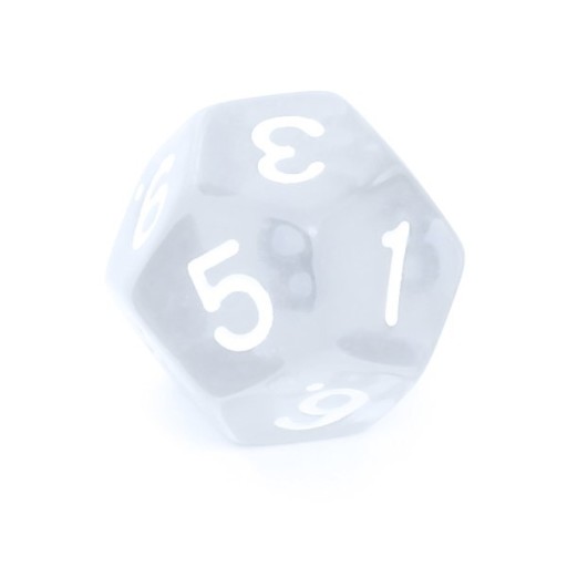 Игральные кости REBEL D12, 12 граней, кристально-прозрачные