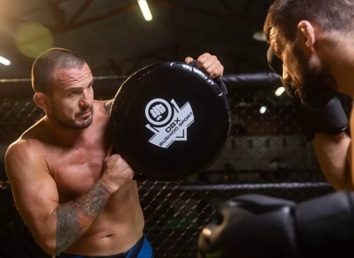 КРУГЛЫЙ ТРЕНИРОВОЧНЫЙ ЩИТ 40x12 СМ ММА БОКС MUAY THAI DBX BUSHIDO