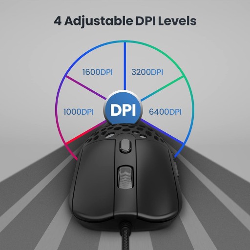 Blade Hawks Сверхлегкая проводная игровая мышь DPI до 6400 RGB