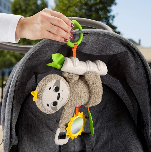 FISHER PRICE SENSORY PENDANT Игрушка-ленивец для малыша +0м