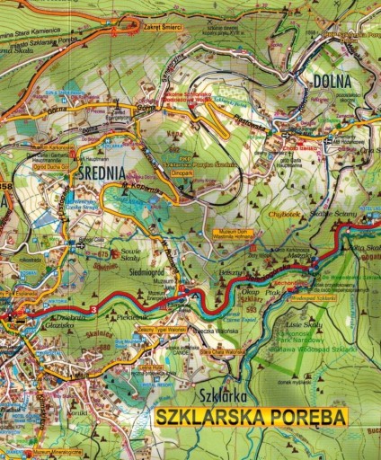 КАРКОНОШЕ ГОРЫ Йизерские Рудные горы НАБОР КАРТ 3 в 1 GALILEOS