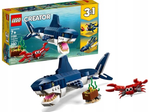 LEGO 31088 CREATOR 3 в 1 Морские существа АКУЛА