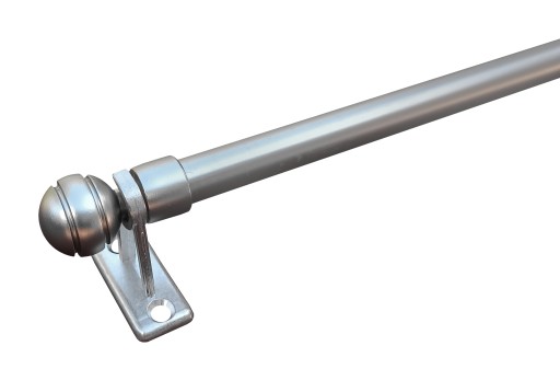 MINI KARNISZ METALOWY Pola zazdrostka 80cm max do 100cm SATYNA