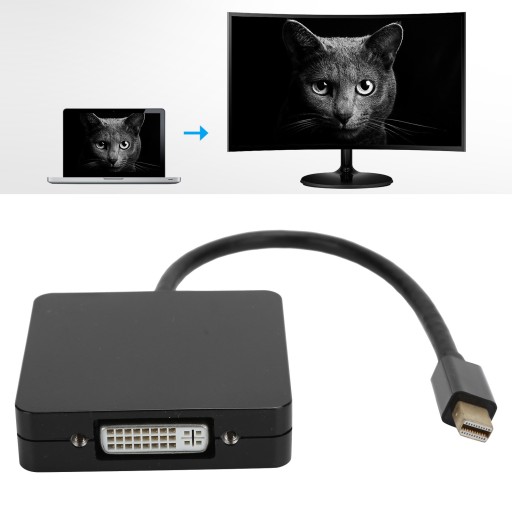 Адаптер HDMI Mini DP-DP DVI 3-в-1, кабель 1080P