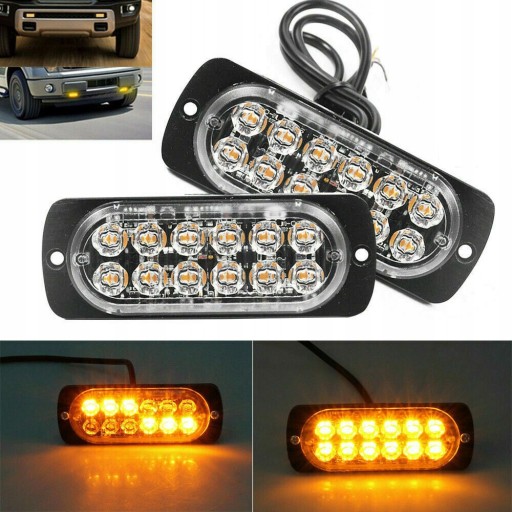 Lampa LED Samochodowa Światło Ostrzegawcze 4szt