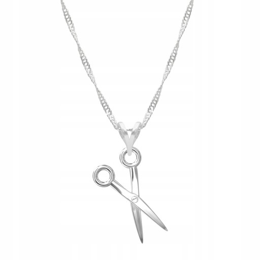Серебряное колье-цепочка 925 Ножницы парикмахерские