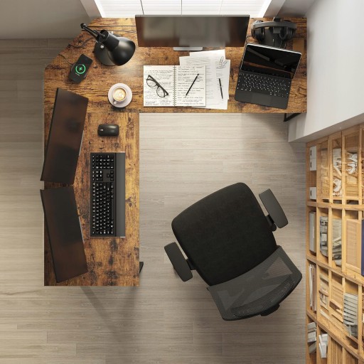 BIURKO NAROŻNE KOMPUTEROWE DUŻE LOFT INDUSTRIALNE RUSTYKALNE METALOWE 150cm