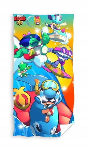 СУПЕР ТОНКОЕ ВОЛОКОННОЕ ПЛЯЖНОЕ ПОЛОТЕНЦЕ ДЛЯ ПЛАВАНИЯ 70X140 BRAWL STARS