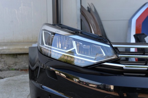 MASKA ZDERZAK GRILL BŁOTNIK PAS LAMPA H7 XENON BELKA VW TOURAN 5TA 2016