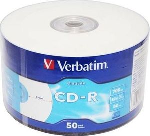 VERBATIM CD-R Inkjet Диски для печати 700 МБ 50 шт.