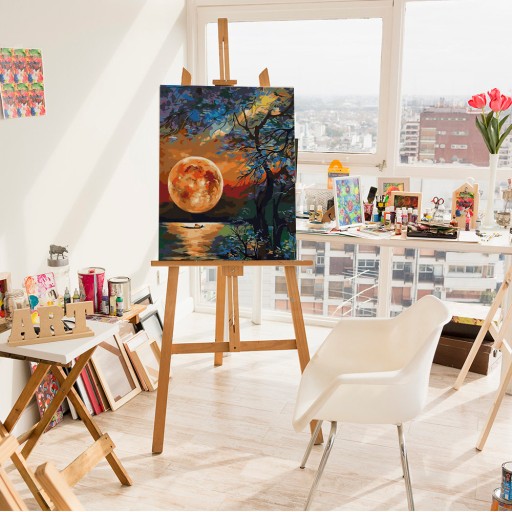 КРАСКА ПО ЦИФРАМ БЕЗ РАМКИ Пейзажная картина по номерам ARTNAPI