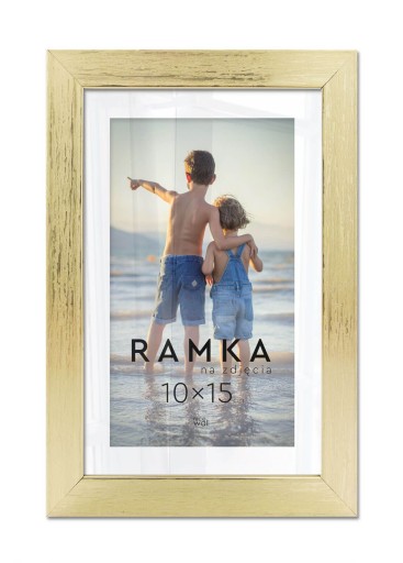 Золотая фоторамка 10х15 см Рамка 15х10 см
