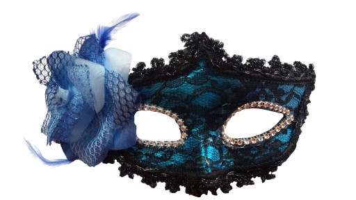 МАСКА ВЕНЕЦИЯ MOULIN ROUGE LACE BLUE PT052