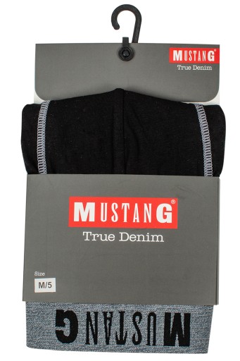 MUSTANG BOKSERKI MĘSKIE 1PAK CZARNE 4114 L